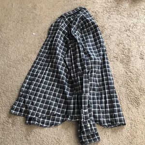 Polo Ralph Lauren button up, black, white and grey. Condition is good as new.